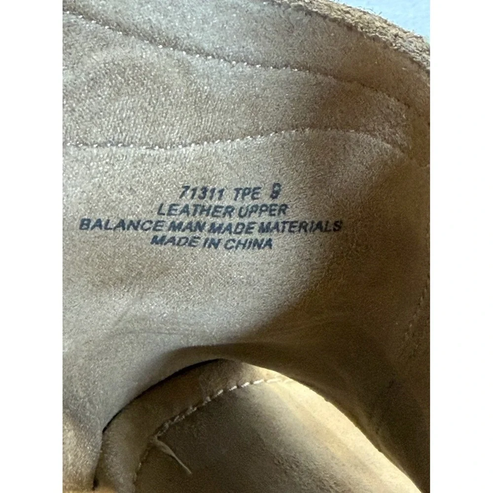 Minnetonka 9 Espadrille Wedge Tan Fringe Suede Leather Coastal‎ Cowgirl Western